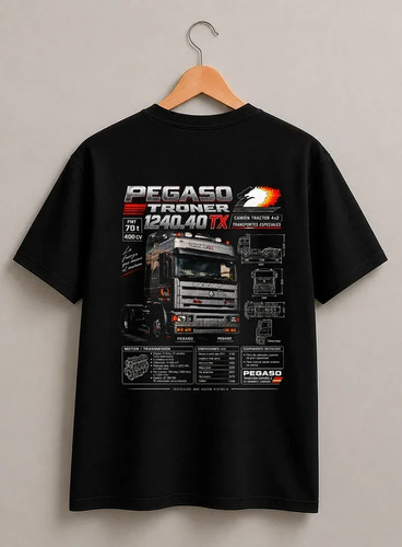 Camiseta pegaso troner 400cv - camiseta,